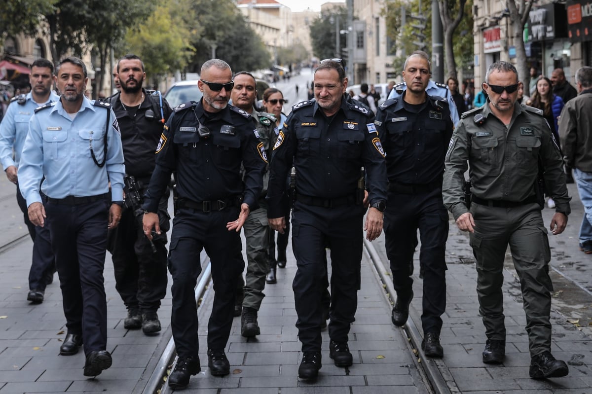 בצל המתיחות: המפכ"ל ביקר במרכז העיר ירושלים