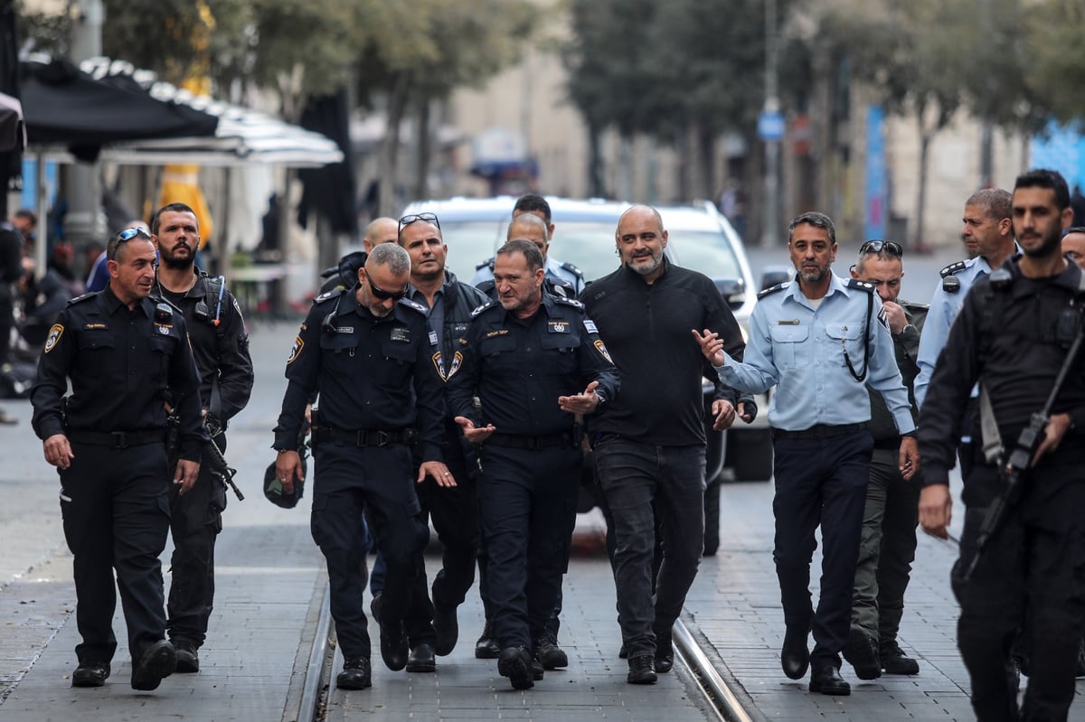 בצל המתיחות: המפכ"ל ביקר במרכז העיר ירושלים