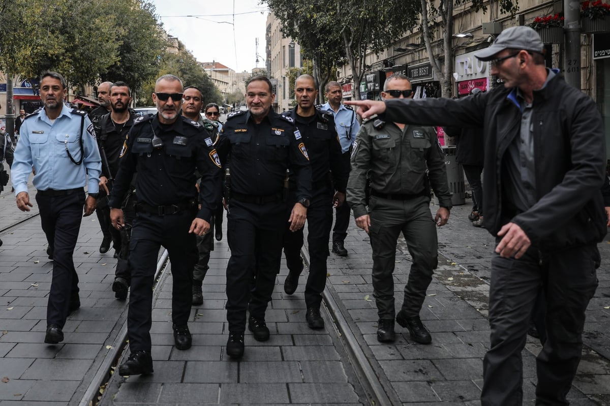 בצל המתיחות: המפכ"ל ביקר במרכז העיר ירושלים