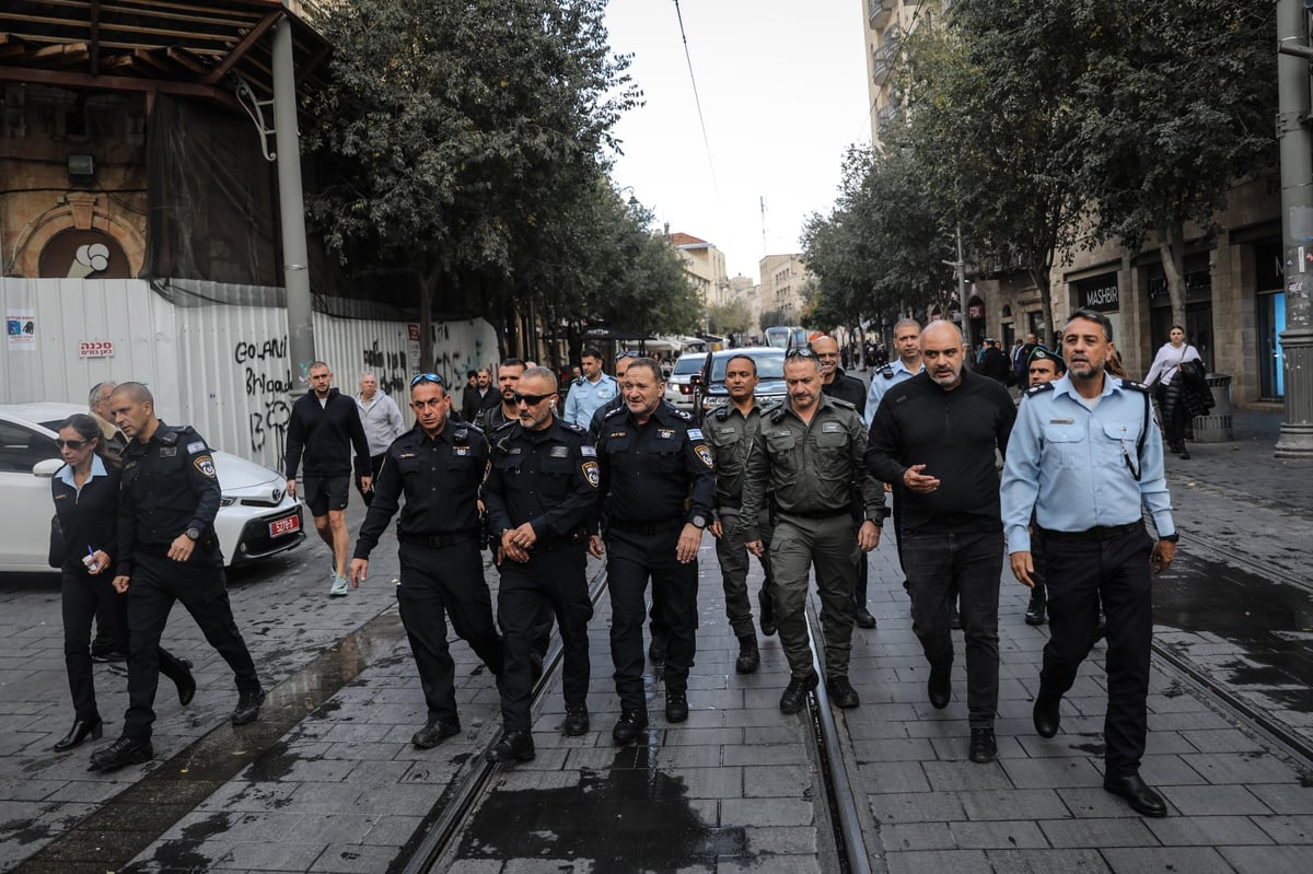 בצל המתיחות: המפכ"ל ביקר במרכז העיר ירושלים