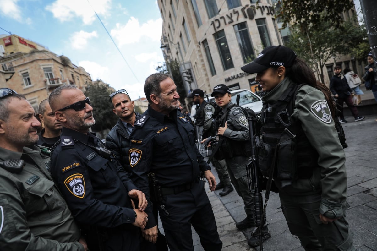 בצל המתיחות: המפכ"ל ביקר במרכז העיר ירושלים