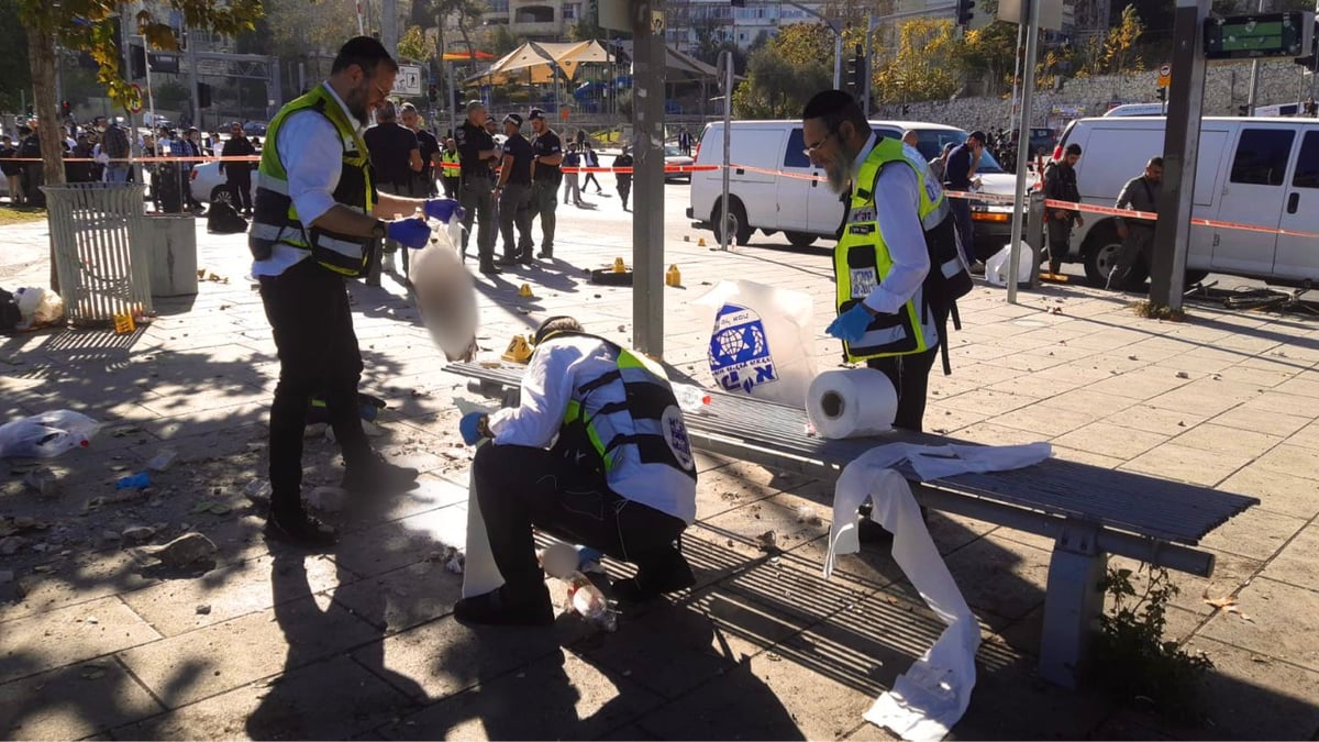 הפעילות בזירת הפיגוע בירושלים