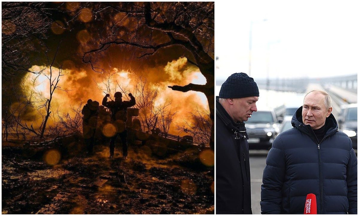 ערב קטלני באוקראינה: רוסיה הפגיזה בזמן שפוטין ביקר בגשר שהופצץ סמוך לגבול