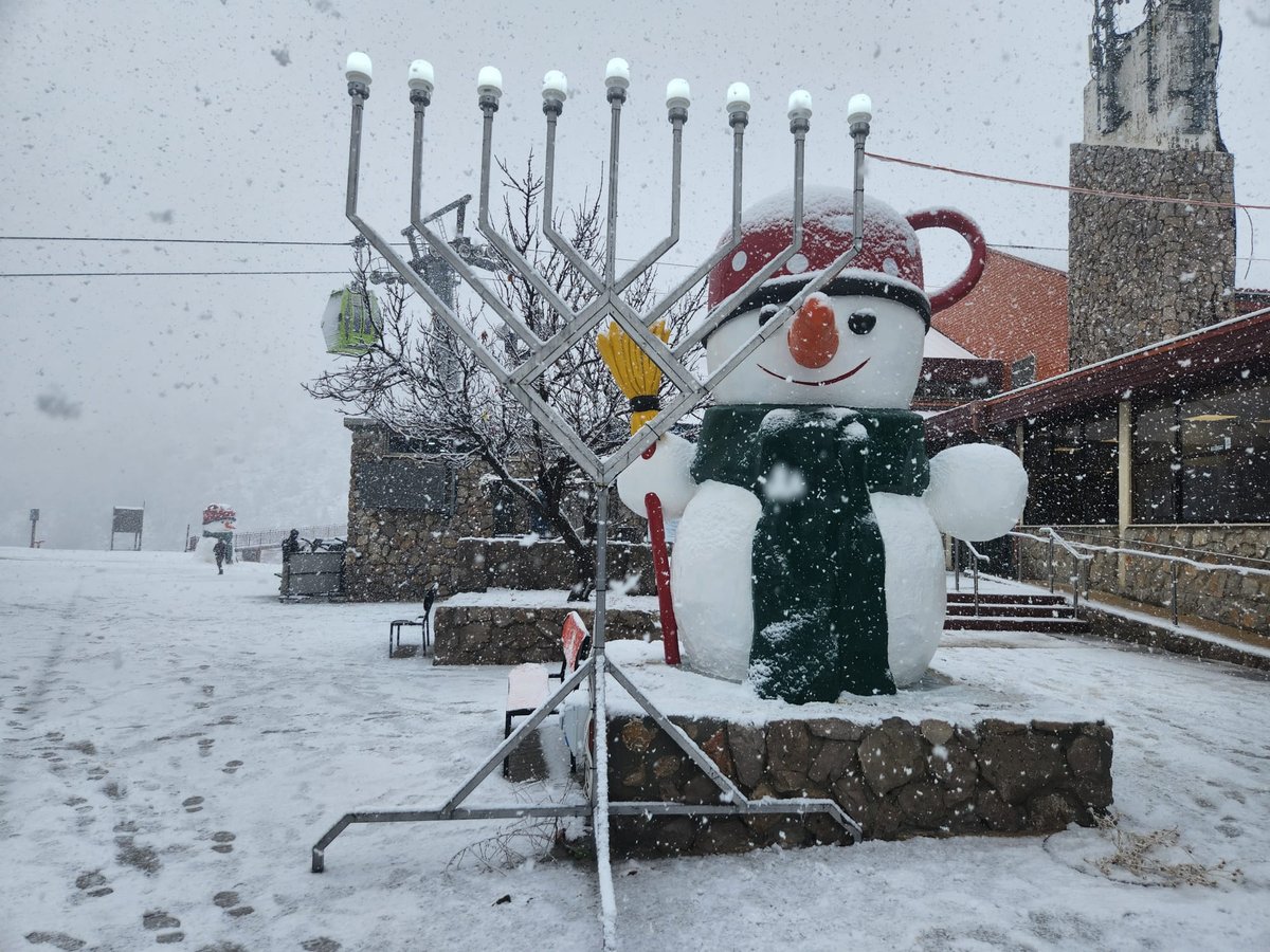 שיטפון בנחל אוג, הבריכות שהתמלאו והשלג בחרמון | תיעודים