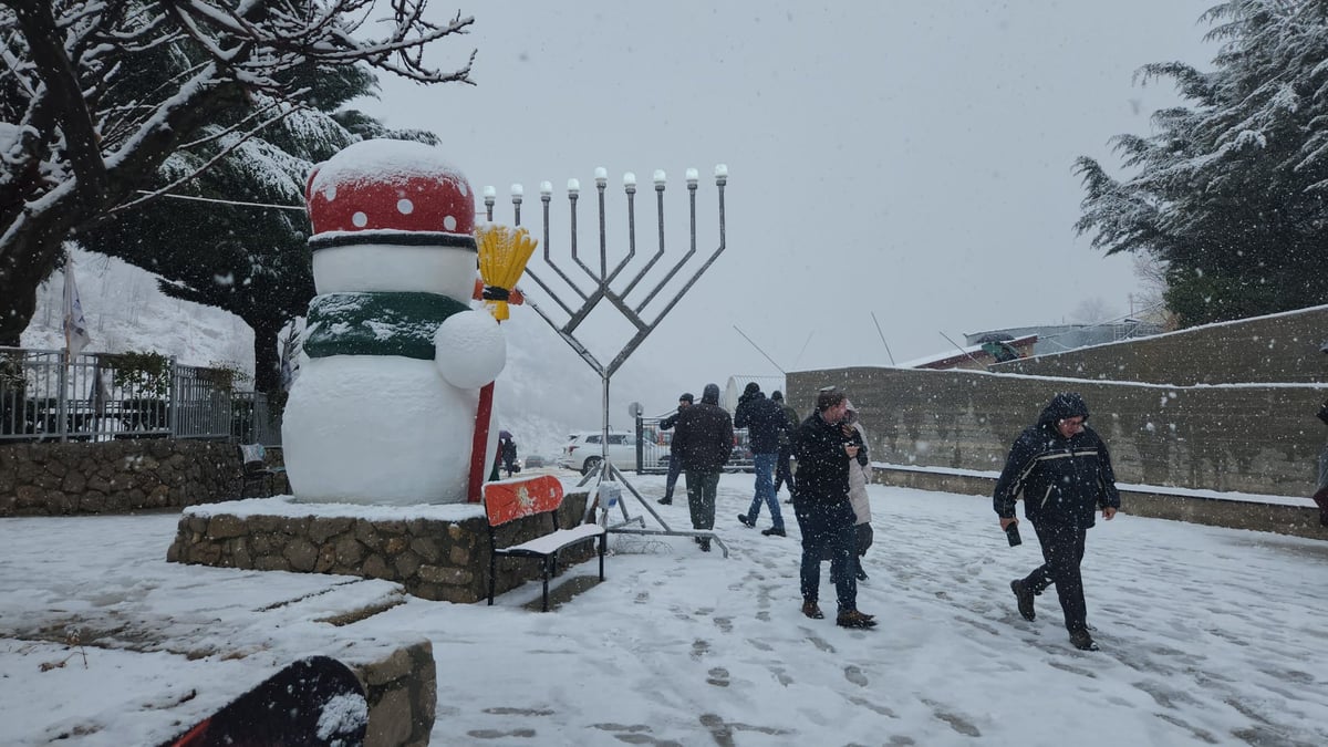 שיטפון בנחל אוג, הבריכות שהתמלאו והשלג בחרמון | תיעודים