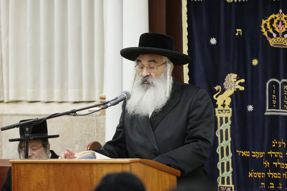 עצרת הספד במלאות שבוע לפטירת רב בית הכנסת של סאדיגורה הגר"י ליברמן זצ"ל