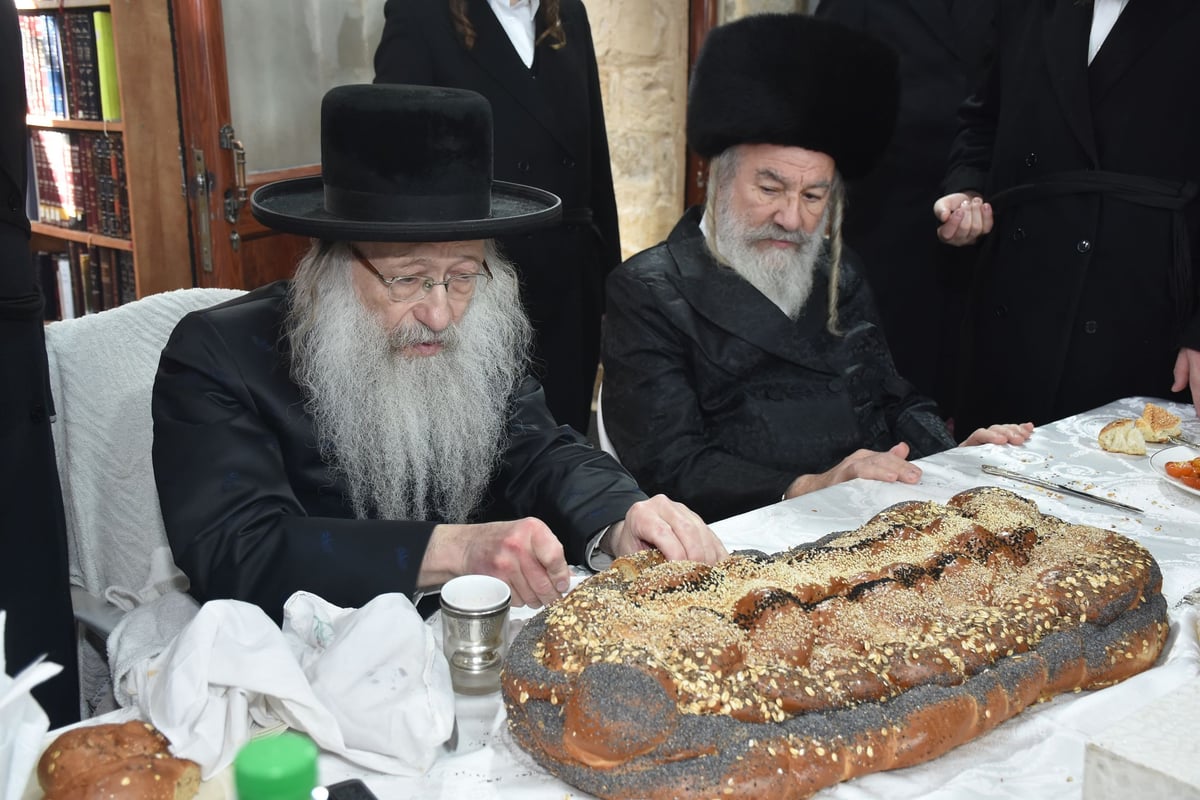 האדמו"ר מאשלג ערך ברית לנכדו בעיר צפת | תיעוד