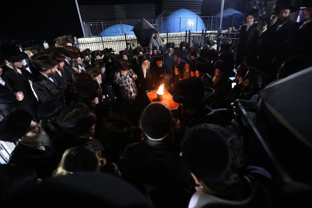 חסידי טעמעשוואר בשבת התאחדות במירון