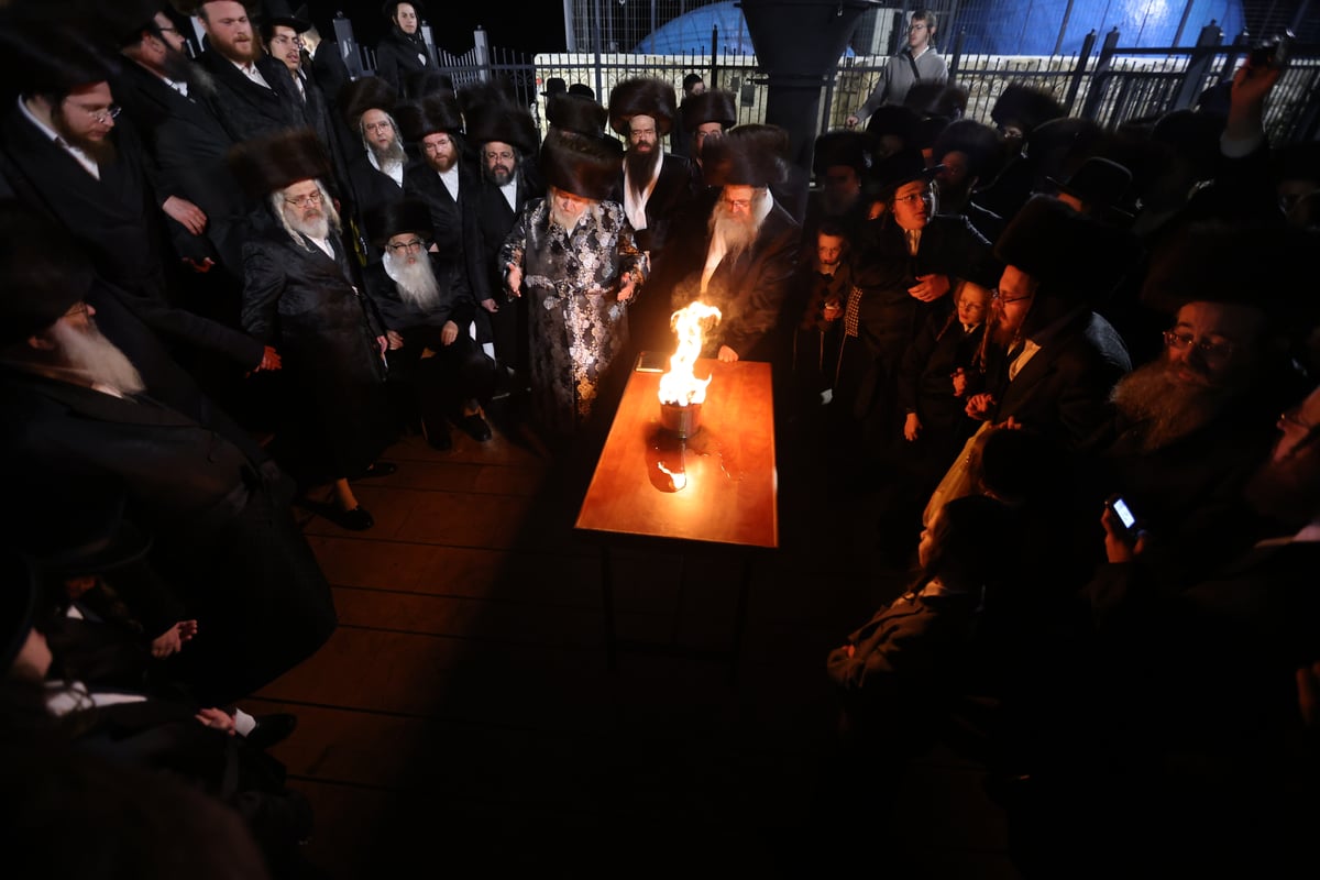 חסידי טעמעשוואר בשבת התאחדות במירון