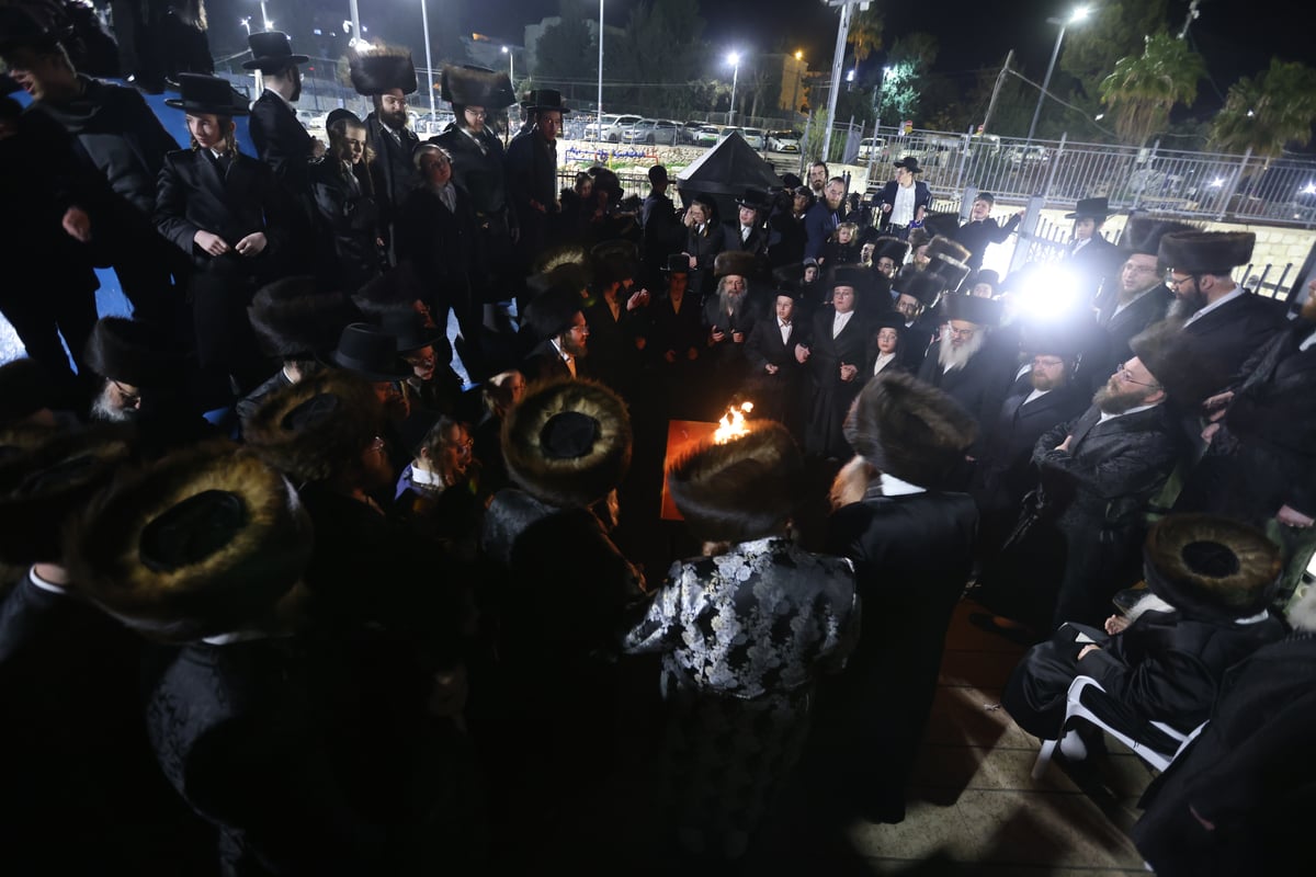 חסידי טעמעשוואר בשבת התאחדות במירון