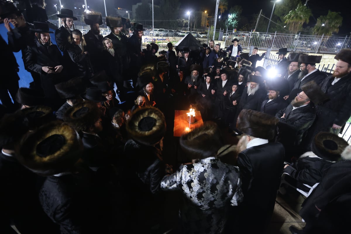 חסידי טעמעשוואר בשבת התאחדות במירון