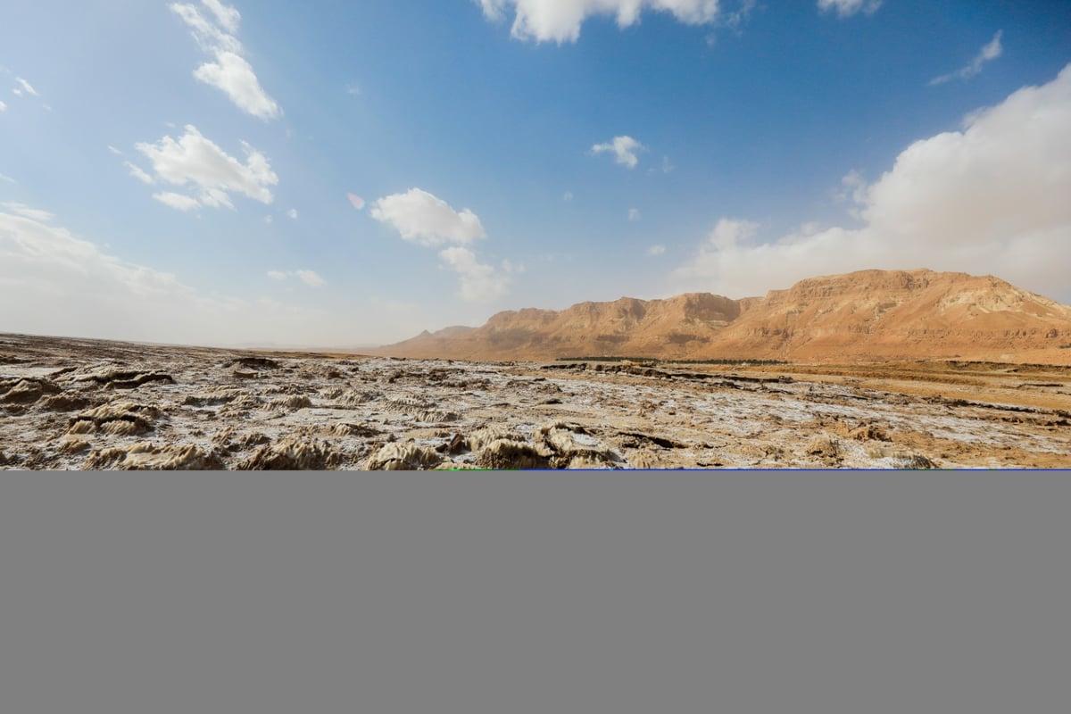 רגע לפני הסופה: כך נראה ים המלח בזריחה