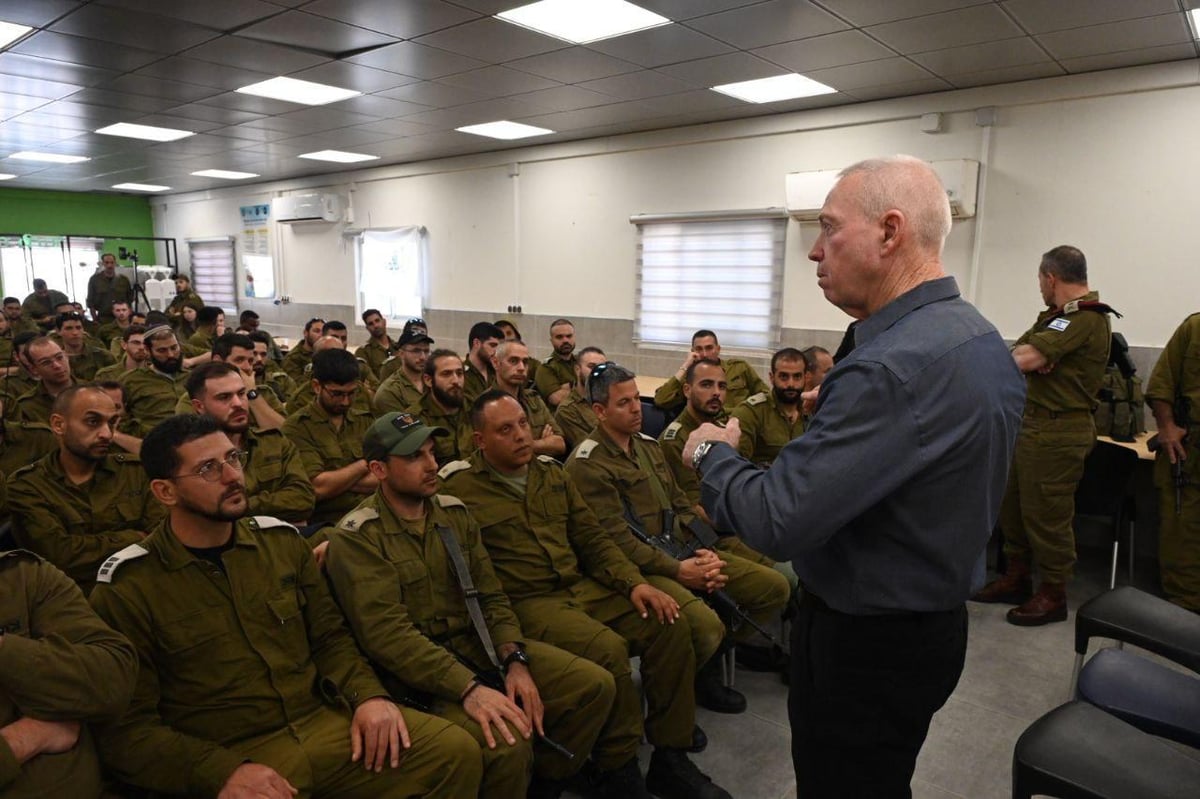 שר הביטחון יואב גלנט: "קריאה לסרבנות היא פגיעה בביטחון ישראל"