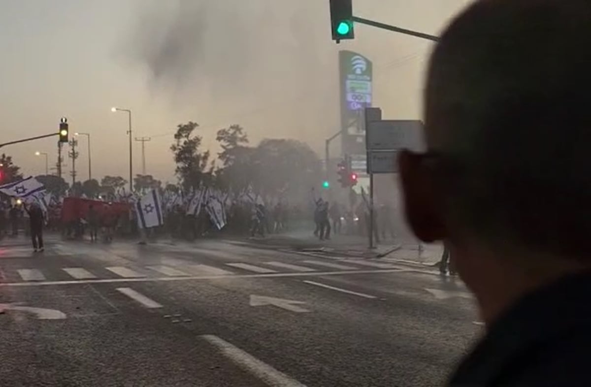 מכת"זית נגד מפגינים; שישה נעצרו בחשד לאי סדר • המפכ"ל: "יש שוטרים שנפצעו, נמצה את הדין"