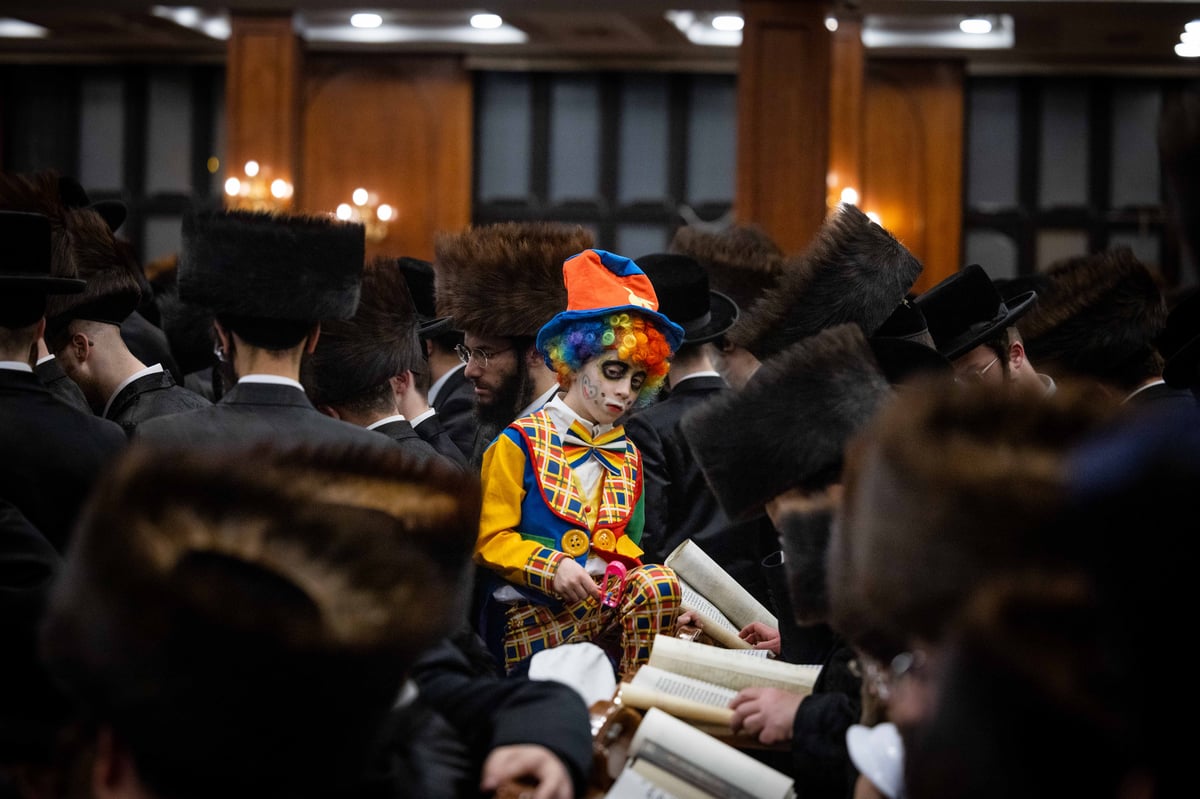 קריאת המגילה בביהמ"ד הגדול של בעלזא | תיעוד