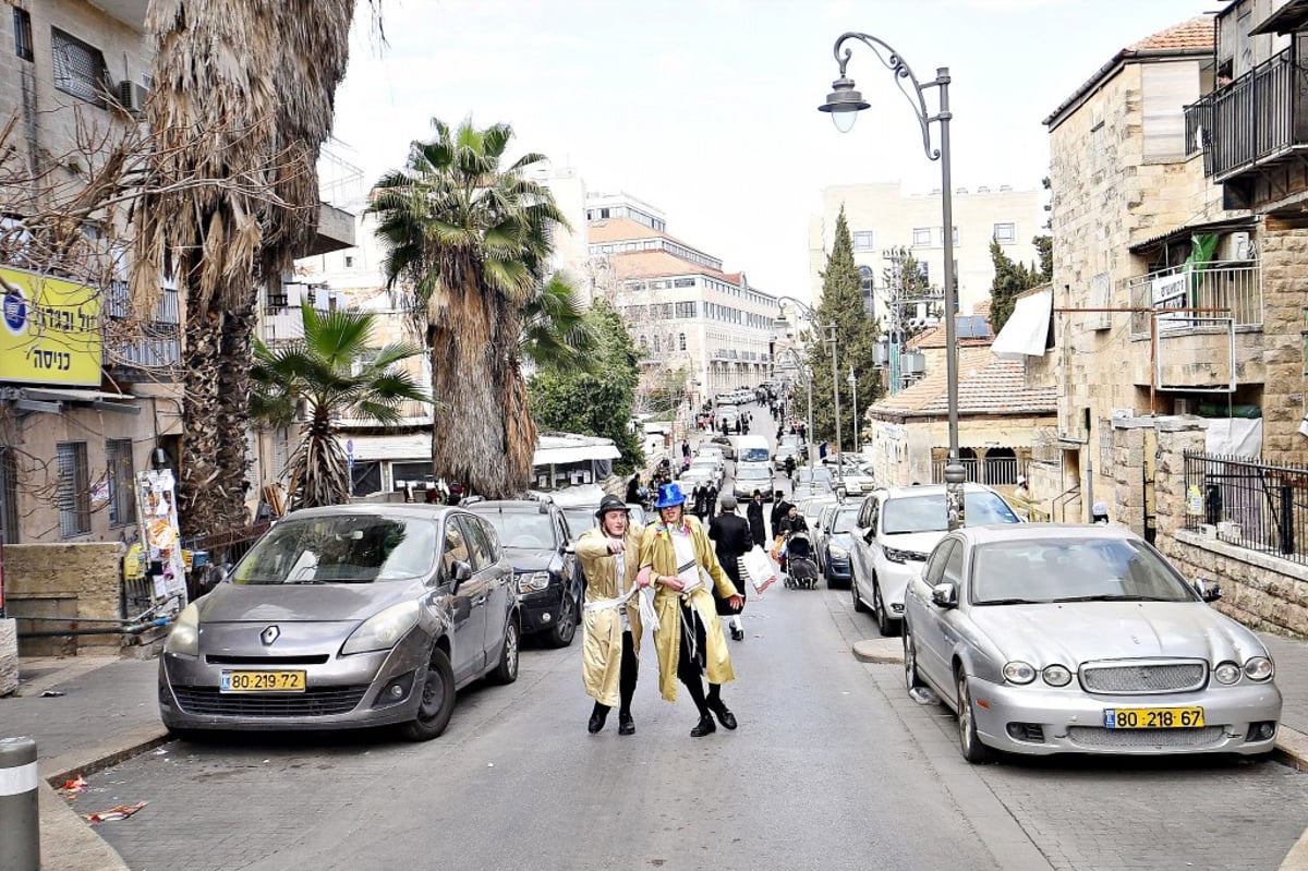 תיעוד מסכם: כך חגגו את פורים ברחובות ירושלים