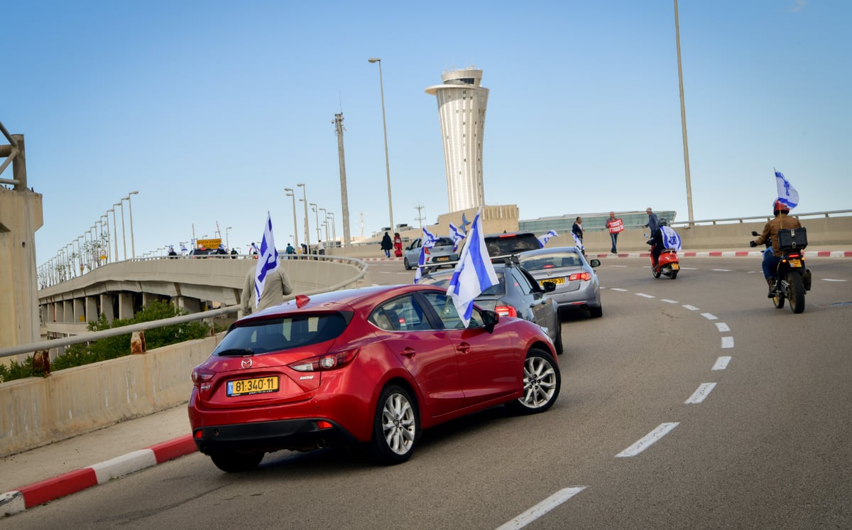 המחאה בנתב"ג, בשבוע שעבר