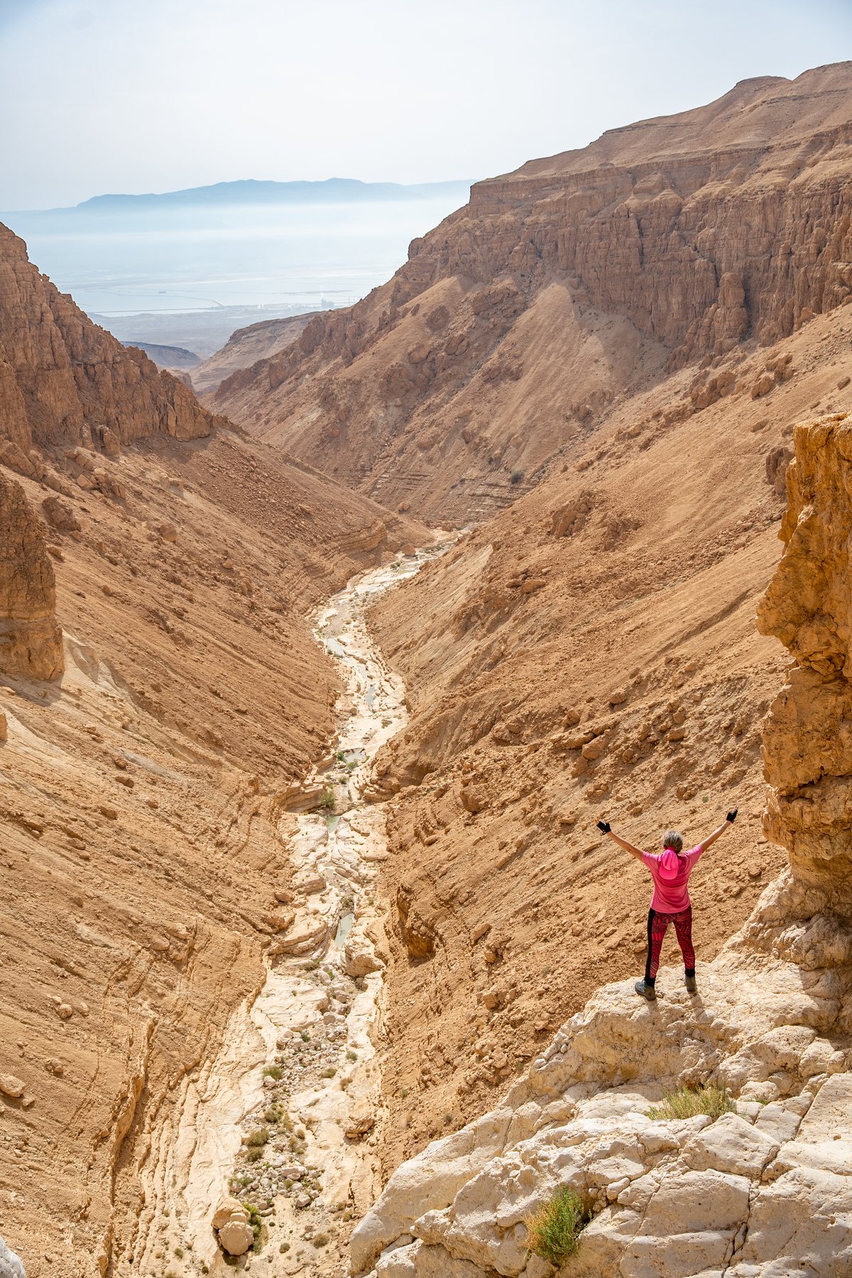 תיעוד מרהיב: ישראלים מטיילים בנחל אשלים