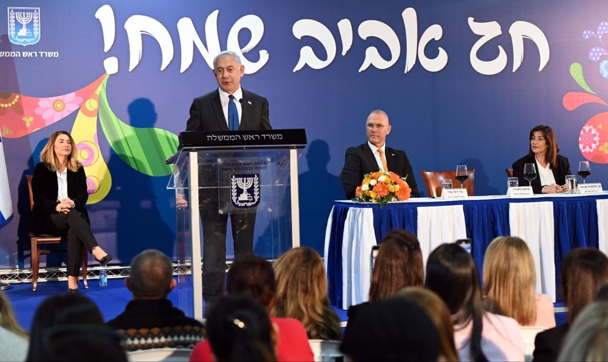 נתניהו בהרמת כוסית: "אנחנו בעיצומו של ויכוח חשוב, אנחנו נתגבר עליו"