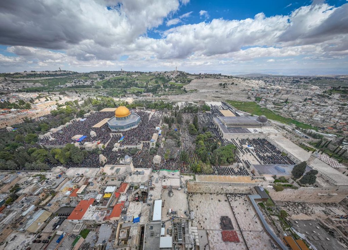 השוטרים עצרו חשודים שהניפו דגל של ארגון טרור בהר הבית