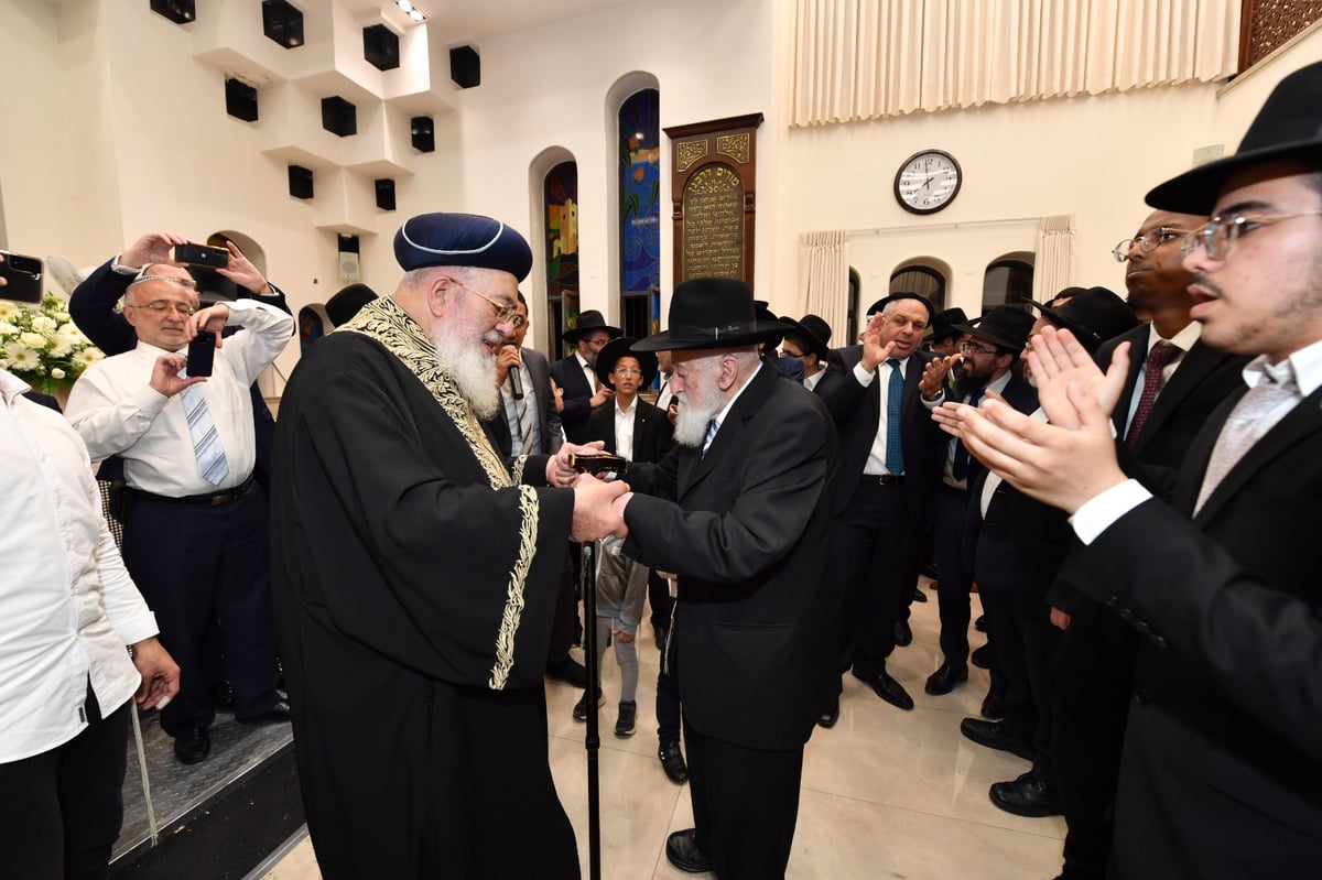 תיעוד: הקבלת פני רבו לראשון לציון הגרש"מ עמאר