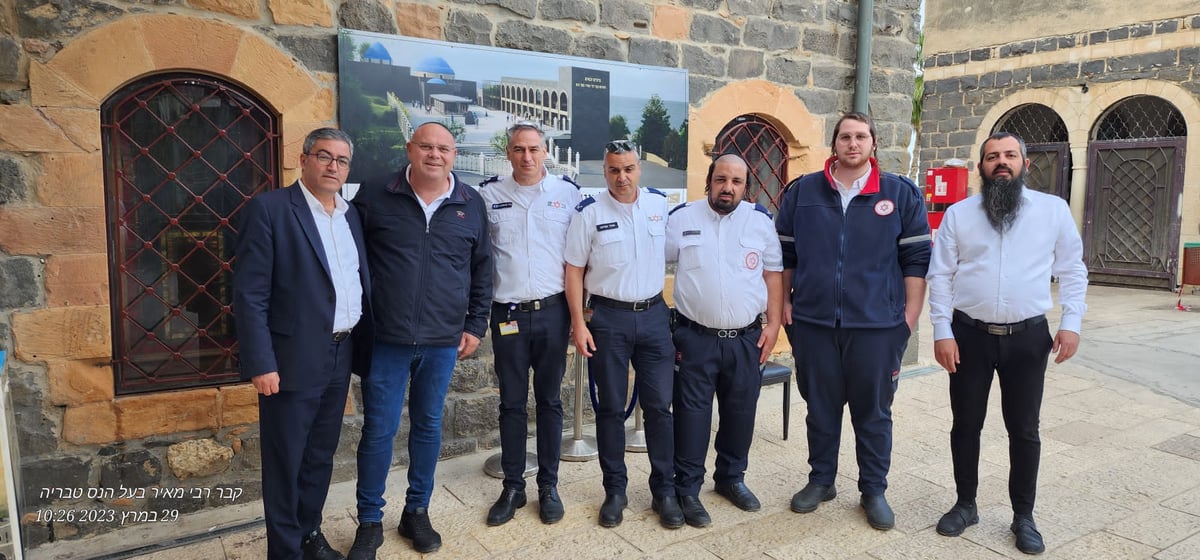 סיור מד"א בשטח הציון לקראת ההילולא