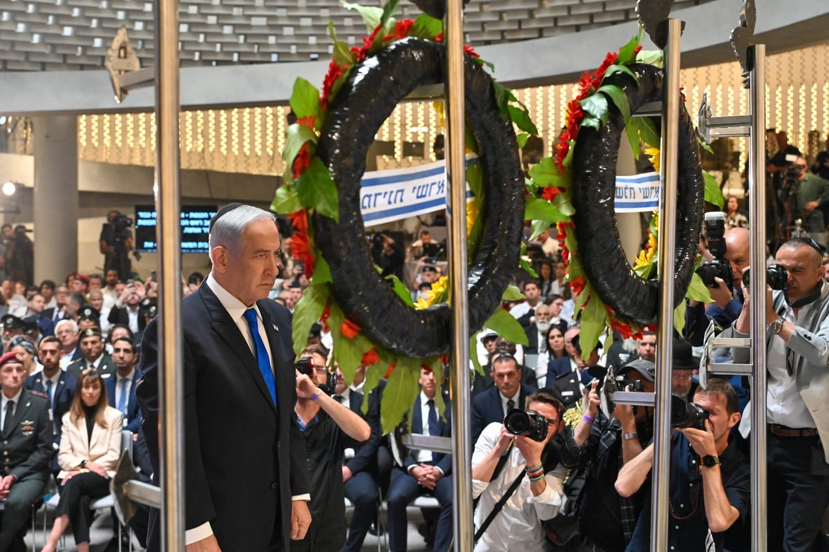 נתניהו נאם ללא הפרעות: "יוסי בא אתמול לקברו של אחי יוני"