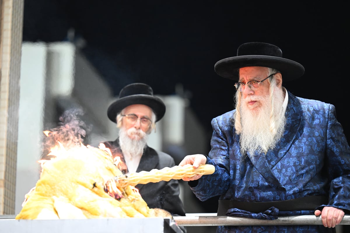 מדורה, ריקוד וחלאקה | ל"ג בעומר בחצר הקודש צאנז