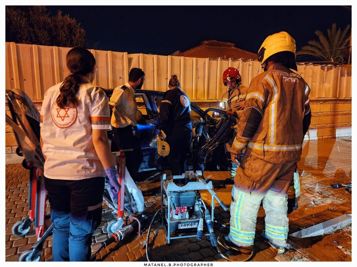 בעזרת כלים הידראוליים; כך חולצו נפגעים בתאונה | תיעוד