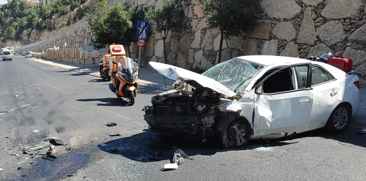 התאונה היום בכביש בגין