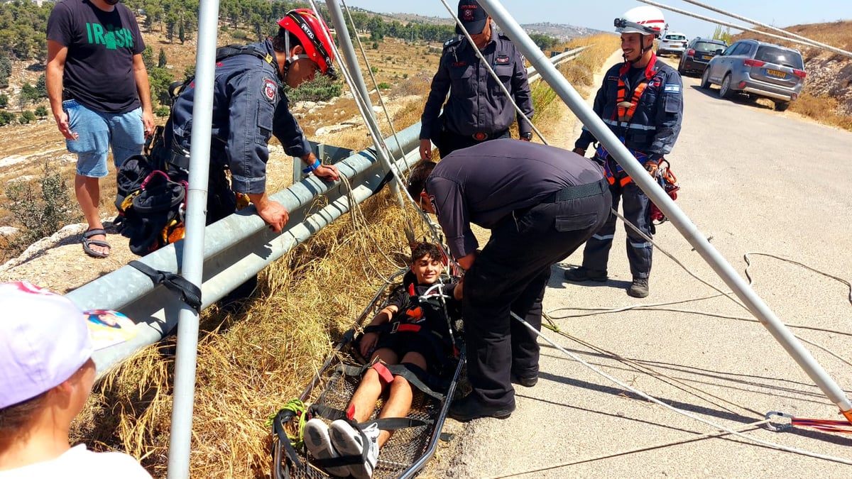 "הפצוע", בנו של מפקד התחנה, חולץ בשלום