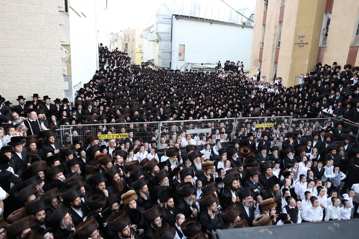 תיעוד ענק: אלפים בחתונת בן המשפיע רבי מיילך בידרמן