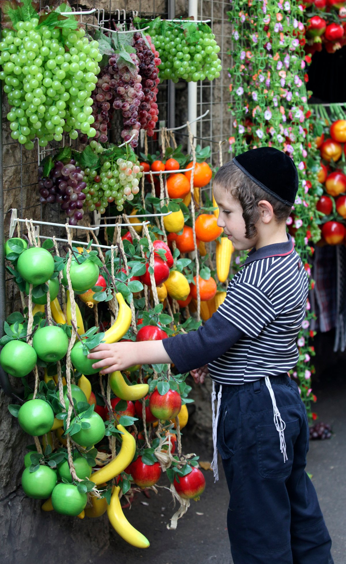 אלמנטים טבעיים לקישוט הסוכה