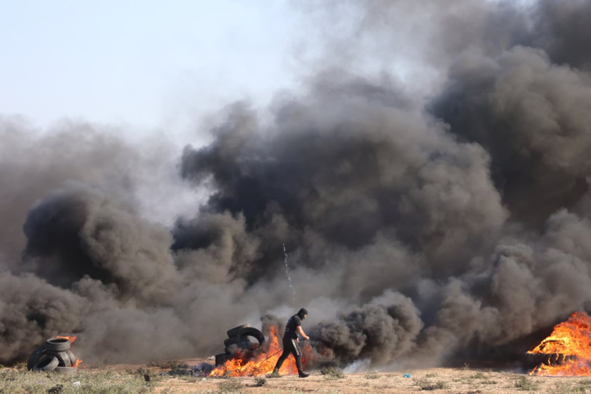 הפרות סדר בגבול עזה, אתמול