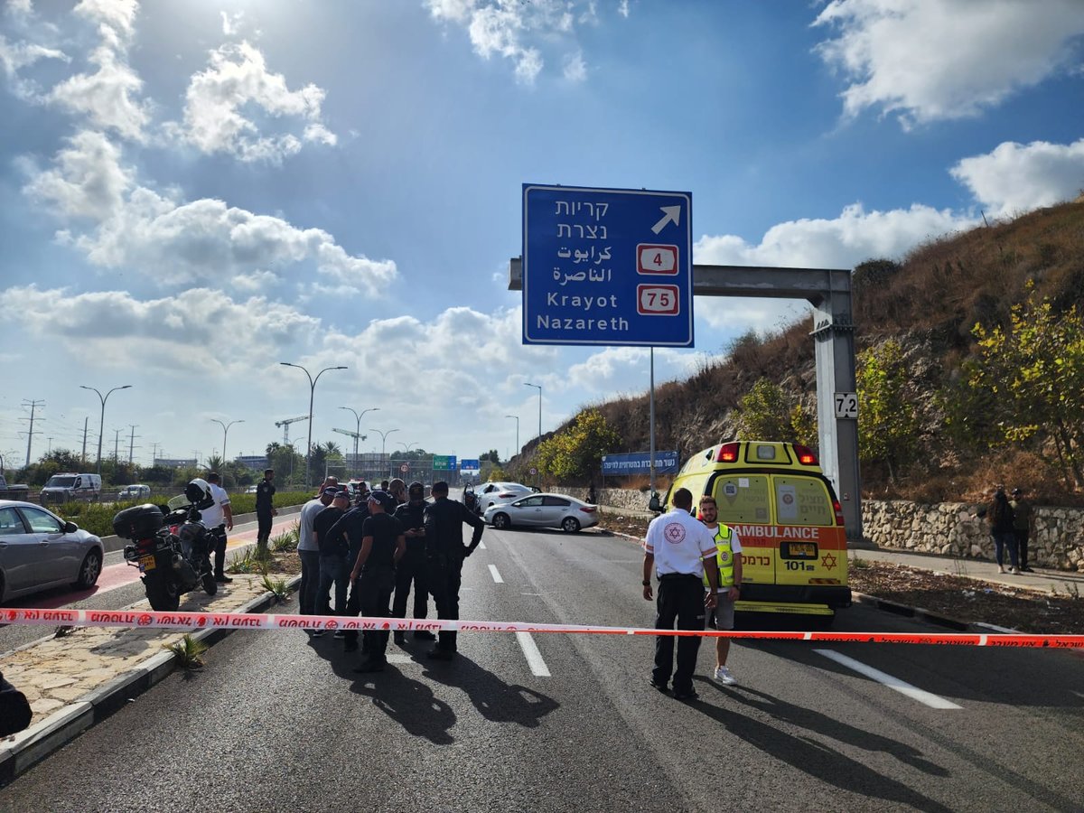 חיסול לאור יום, בכביש מרכזי בחיפה: רעולי פנים פתחו באש לעבר גבר שנהג במכונית