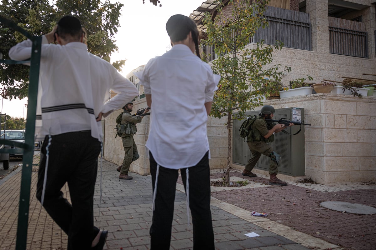 בביתר עילית תרגלו חדירת מחבלים לעיר החרדית | תיעוד