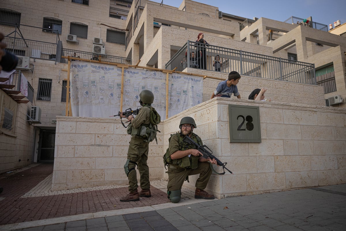 בביתר עילית תרגלו חדירת מחבלים לעיר החרדית | תיעוד