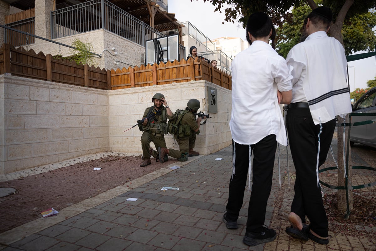 בביתר עילית תרגלו חדירת מחבלים לעיר החרדית | תיעוד