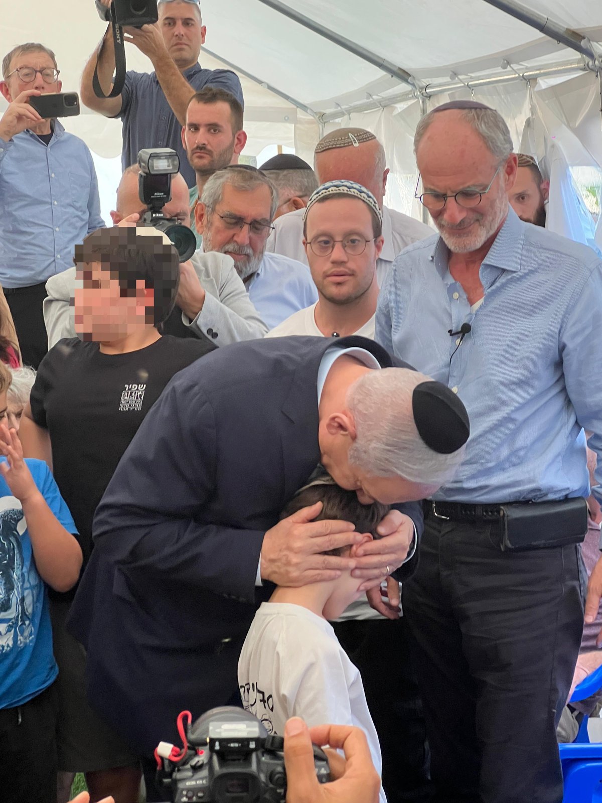 נתניהו עם משפחת לייטר 