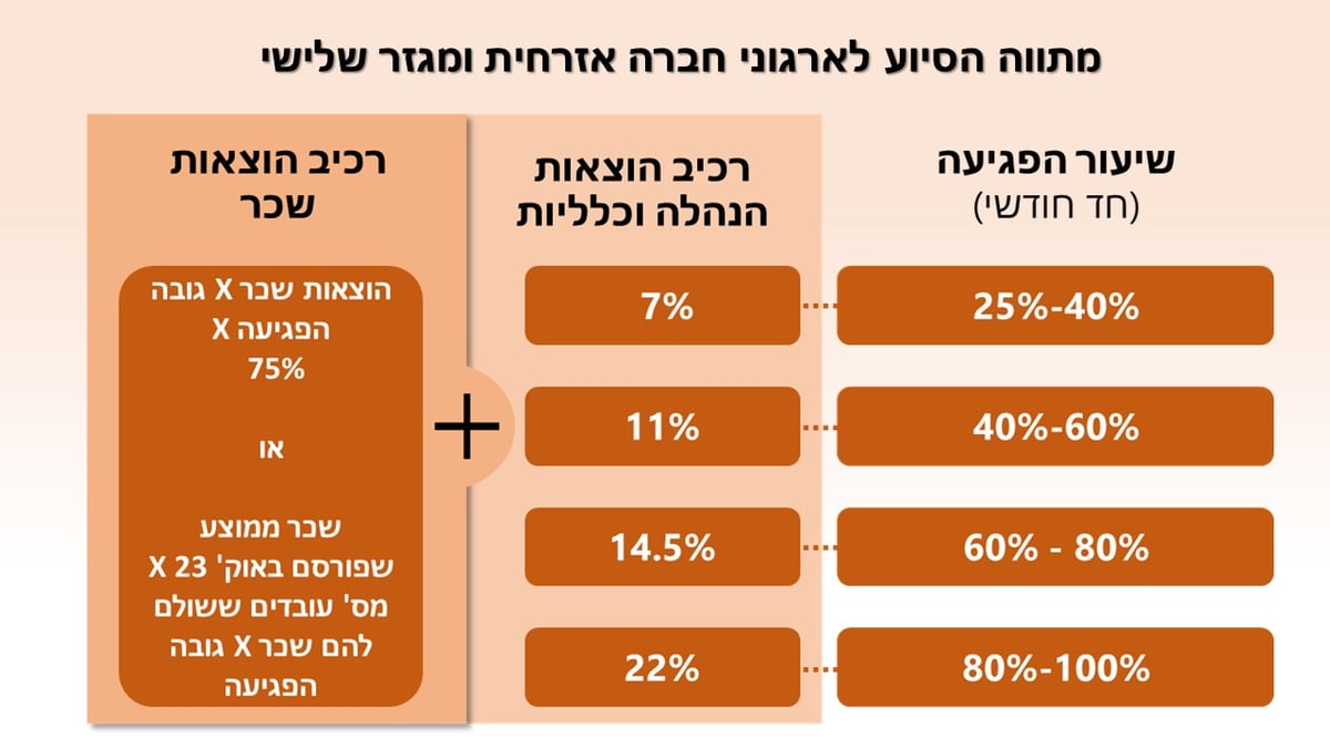 אושר מתווה סיוע לארגוני חברה אזרחית ומגזר שלישי שנפגעו כלכלית מהמלחמה