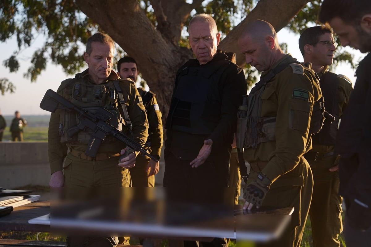 שר הביטחון יואב גלנט בגבול עזה