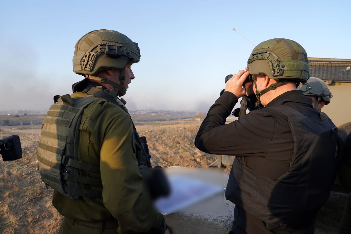 שר הביטחון יואב גלנט בגבול עזה