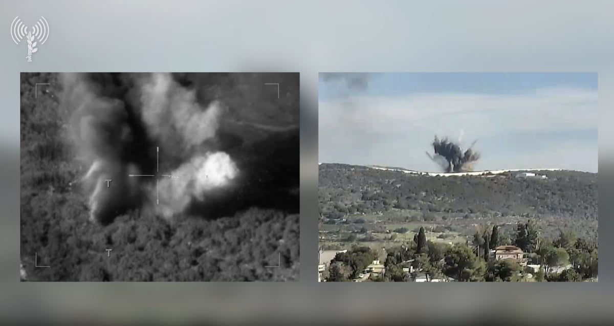 כטב"מ של חיזבאללה יורט בים; צה"ל תקף בלבנון וסוריה | צפו