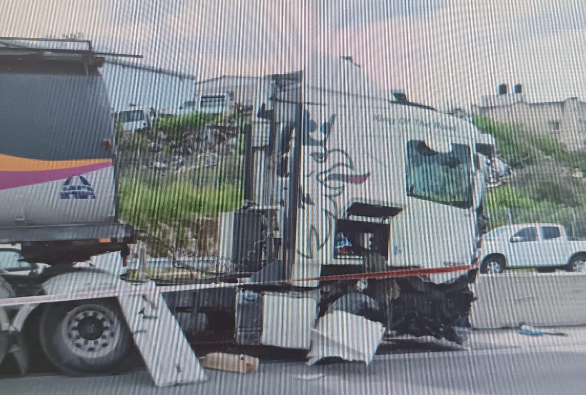 זירת התאונה הקטלנית שבה היה מעורב החשוד בשנת 2018