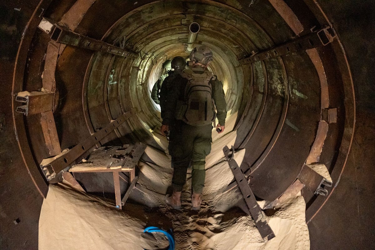 חיילי גבעתי במנהרות החמאס