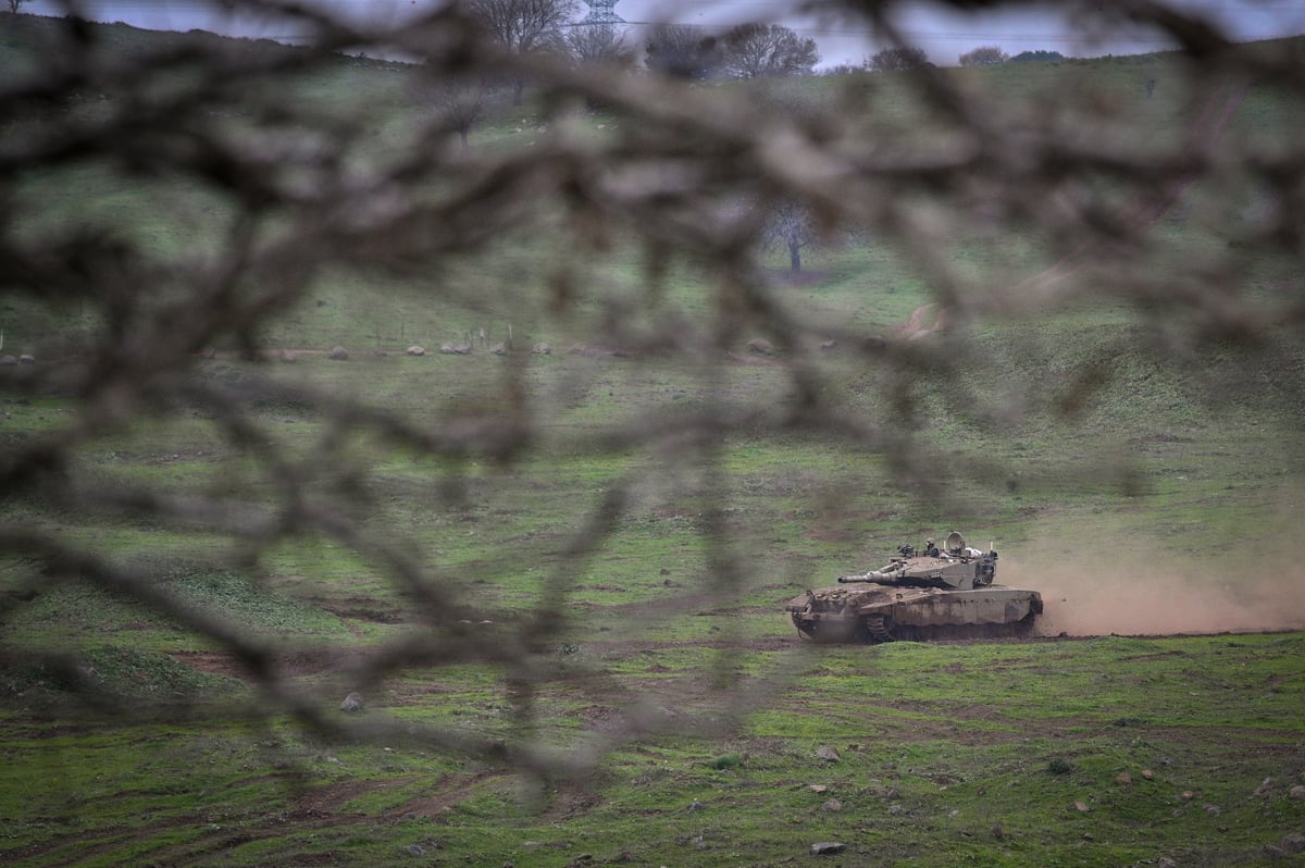 חיילי מילואים מחטיבת הנח"ל בתרגיל צבאי ברמת הגולן