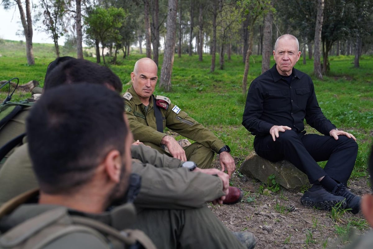 ביקור השר יואב גלנט בחטיבת גולני