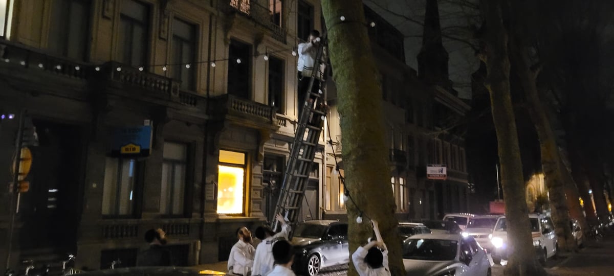 התרגשות בעיירה החסידית לקראת ביקורו הראשון של האדמו"ר מארה"ב