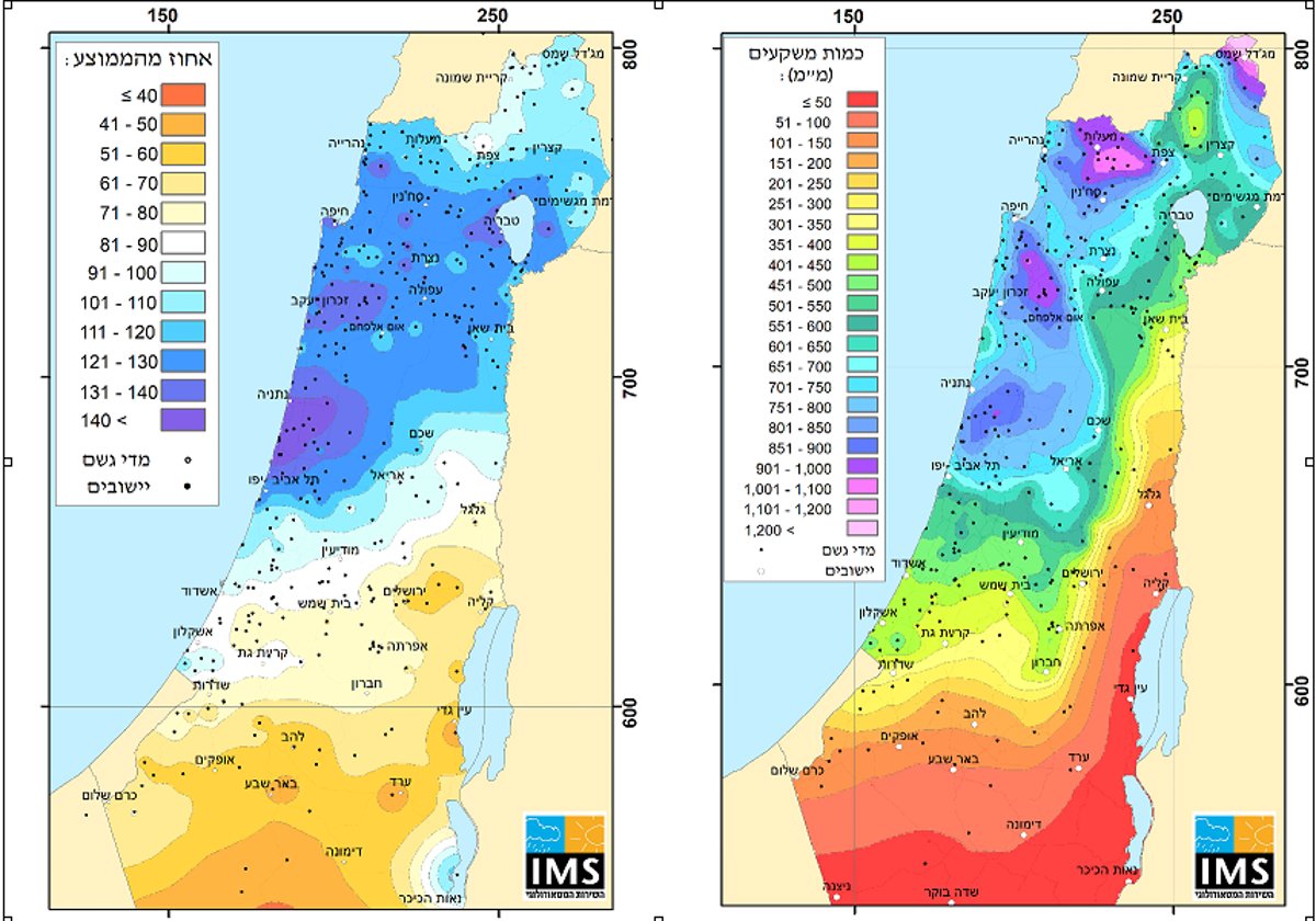 החורף נכנס להקפאה; איזו עיר היא שיאנית גשמי הברכה?