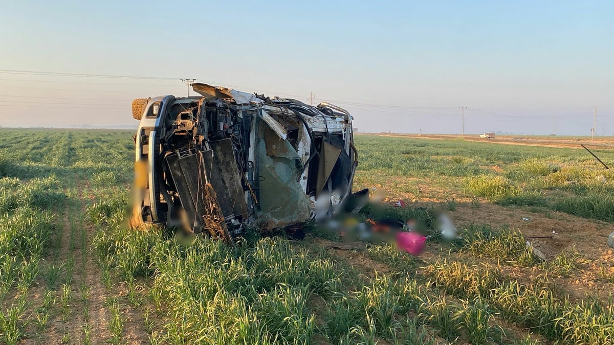 הרכב התהפך על הצד - הנהג בן ה-45 חולץ ללא רוח חיים